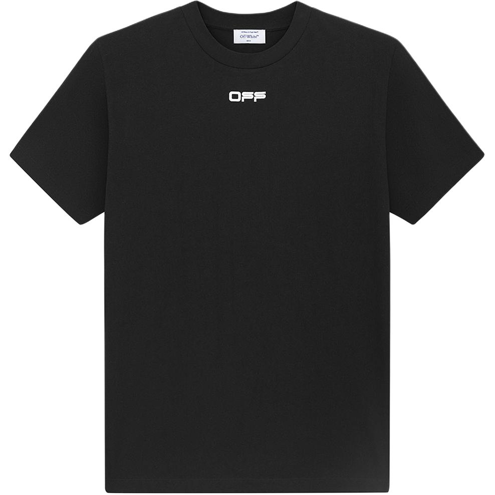 Off-White Airport Tape Oversize T-Shirt Black/Multicolor Men Tops OMAA038S201850031088