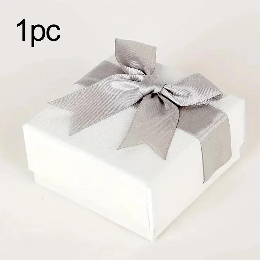 1/4pcs-Bow Style Jewelry Box Gift Box Necklace Jewelry Packaging Box Packaging Box Gift Box, Wedding Supplies