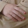 Women Fashion White Cubic Zircon Cute Leaf Wedding Engagement Ring Temperament Sweet Female Accessories Statement Jewelry