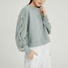 Nike Sweatshirts Women's Green Crew Neck Moderate Other DX0003-330