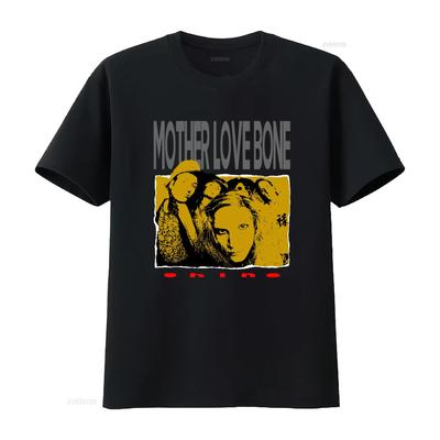 Vintage Mother Love Bone Album Print 100 Baumwolle T-Shirt Kh4104 vintage gewaschen leicht Herren Grafik Vielseitige Designerkleidung