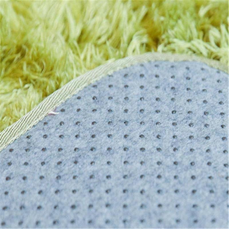 Barsinfi Runder Badteppich Rutschfeste Zottelige Badezimmerteppiche, Mikrofaser Zottelteppich, Super Absorbierende Matten, Maschinenwaschbare Badematten, Stil07, 60cm