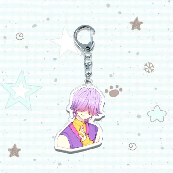 Yousheng Hexenjäger Schlüsselanhänger Reichhaltige Charaktermodellierung Leichter Tragbarer Schlüsselanhänger Lebendige Farbe Anime Mädchen Anhänger Schlüsselhalter