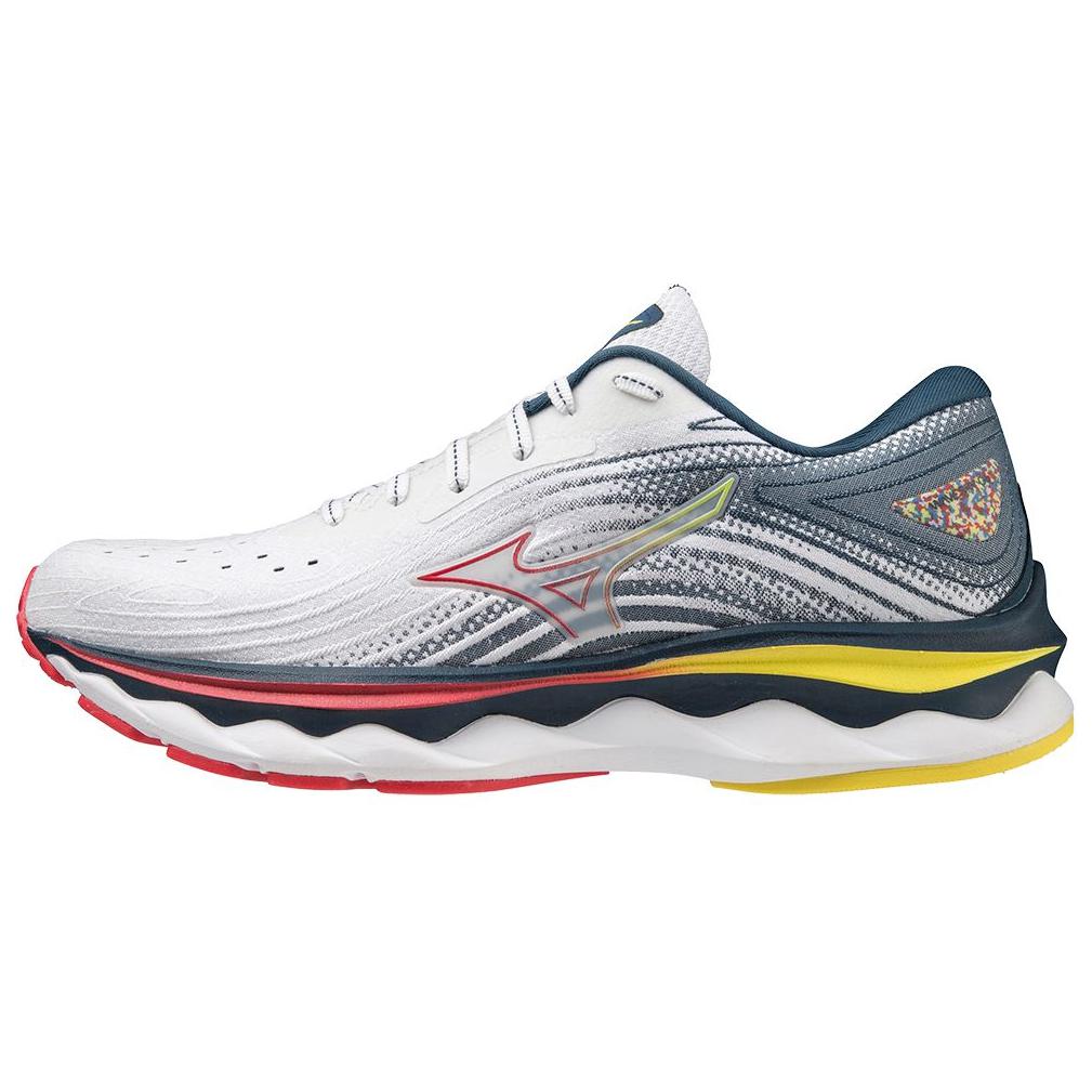 

Mizuno Wave Sky 6 Удобная дышащая ткань Синтетическая кожа Амортизирующая Прочная Легкая Низкий верх Повседневные Кроссовки для бега J1GD220221 36.5