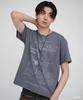 ULKIN [Disney] Voyager Pigment Oversized Short Sleeve T-Shirt_Charcoal