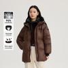 Aileiyi Women's Detachable U-Pillow Hooded Goose Down Jacket
