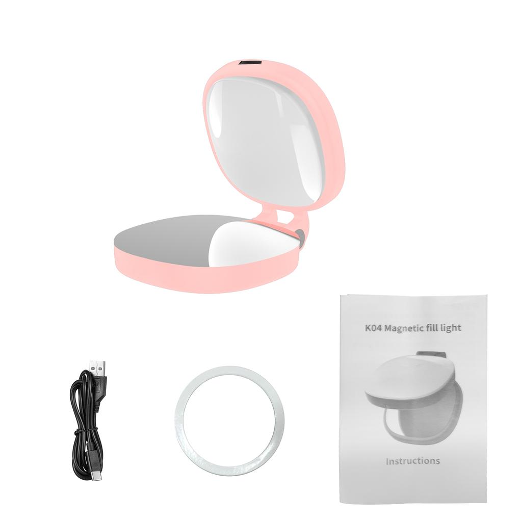 Telefon Magnetyczne Piękno Światło Selfie Transmisja na Żywo Ręczne Światło Wypełniające z Lusterkiem do Makijażu Przenośne Zewnętrzne Światło LED Wypełniające