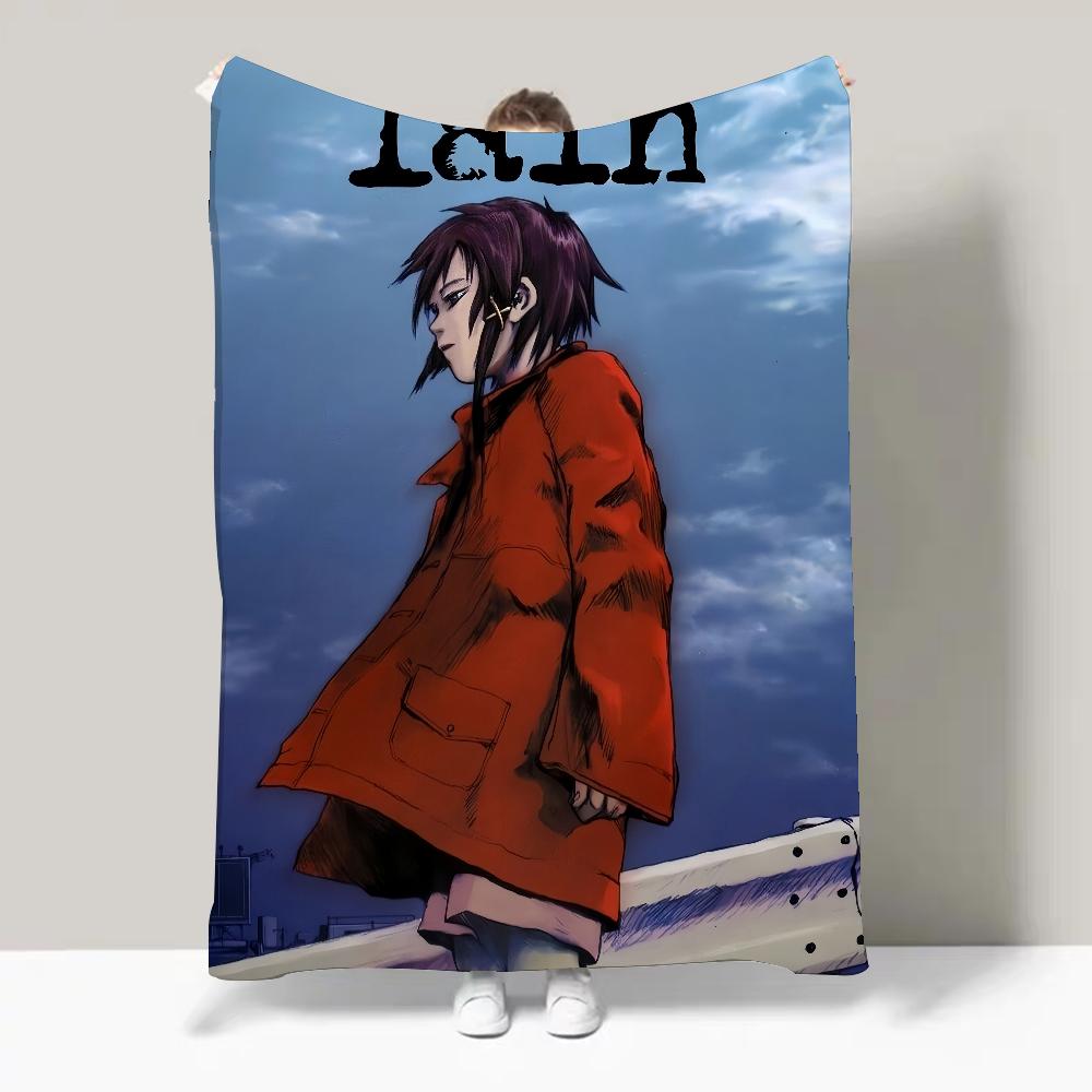Animation S-Serial E-Experiments Lain-S Blanket Design Lightweight For Dorms, Naps, Living Room, Office,Sofa,All-Season