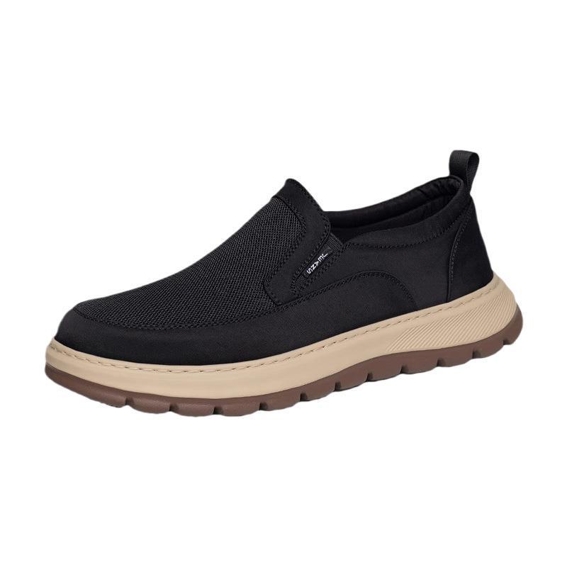 Herren Atmungsaktive Mesh Slip-On Canvas Schuhe - Leicht, Schnelltrocknend, Geruchshemmend