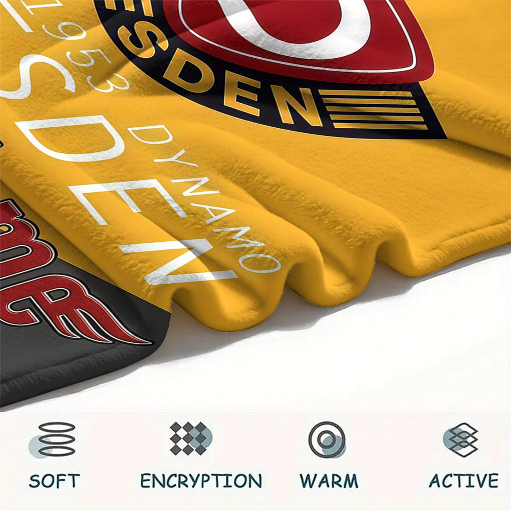 1 Stück Dynamo Dresden Benutzerdefinierter Name Gemustert Flanell Decke Geeignet Für Alle Jahreszeiten Für Heimdekoration Wärme Und Komfort Geschenke Feiertagsgeschenk