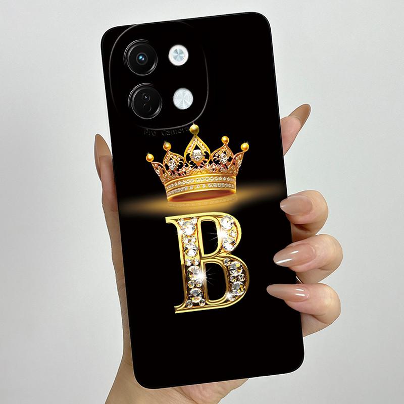 For Tecno Spark 30 5G Case KL8 Phone Cover Crown Letter Soft Silicone Funda for Techno Spark 30 5G Back Shell Spark30 5G Bumper