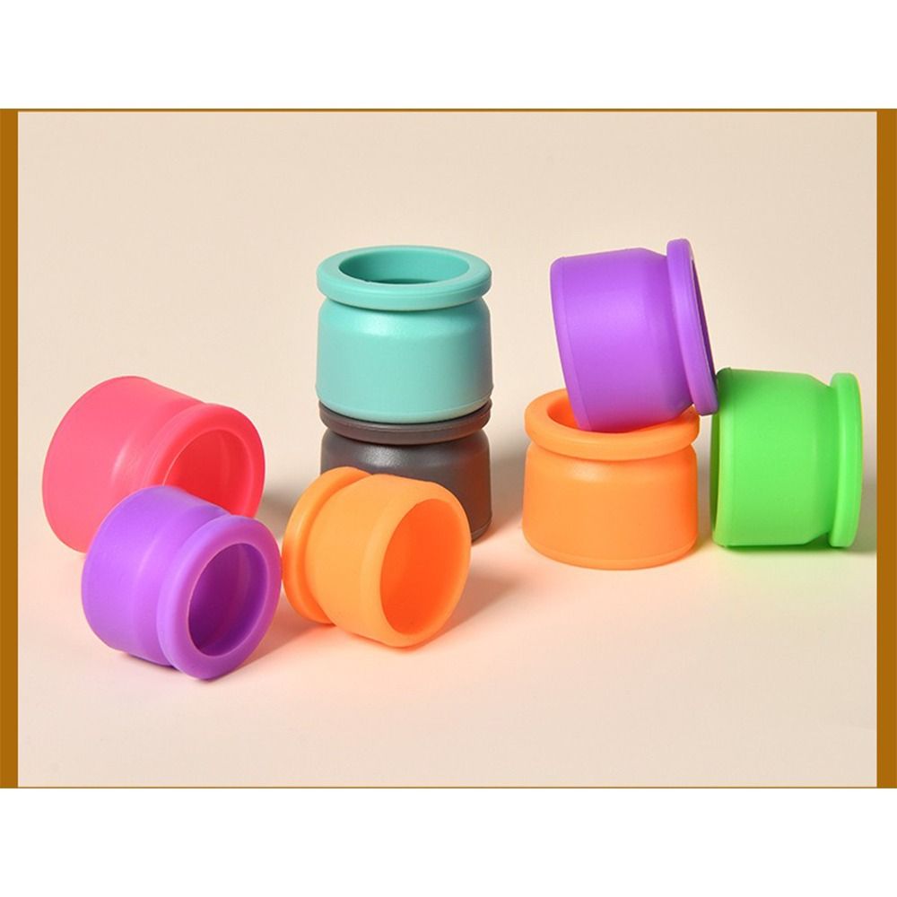 10pcs Anti-Skid Design Fishing Rod Stop Ring O-Ring Type Silicone Rod Ring Fishing Rod Protection