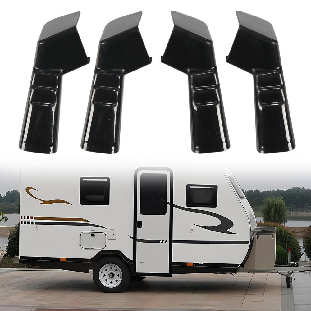 4-teilige Dachrinnenverlängerungen für Wohnmobile schützen Ihr Wohnmobildach vor Wasser. Die Dachrinnenverlängerungen für Wohnmobile bleiben trocken. Verlängerte Regenrinne für Wohnmobilanhänger