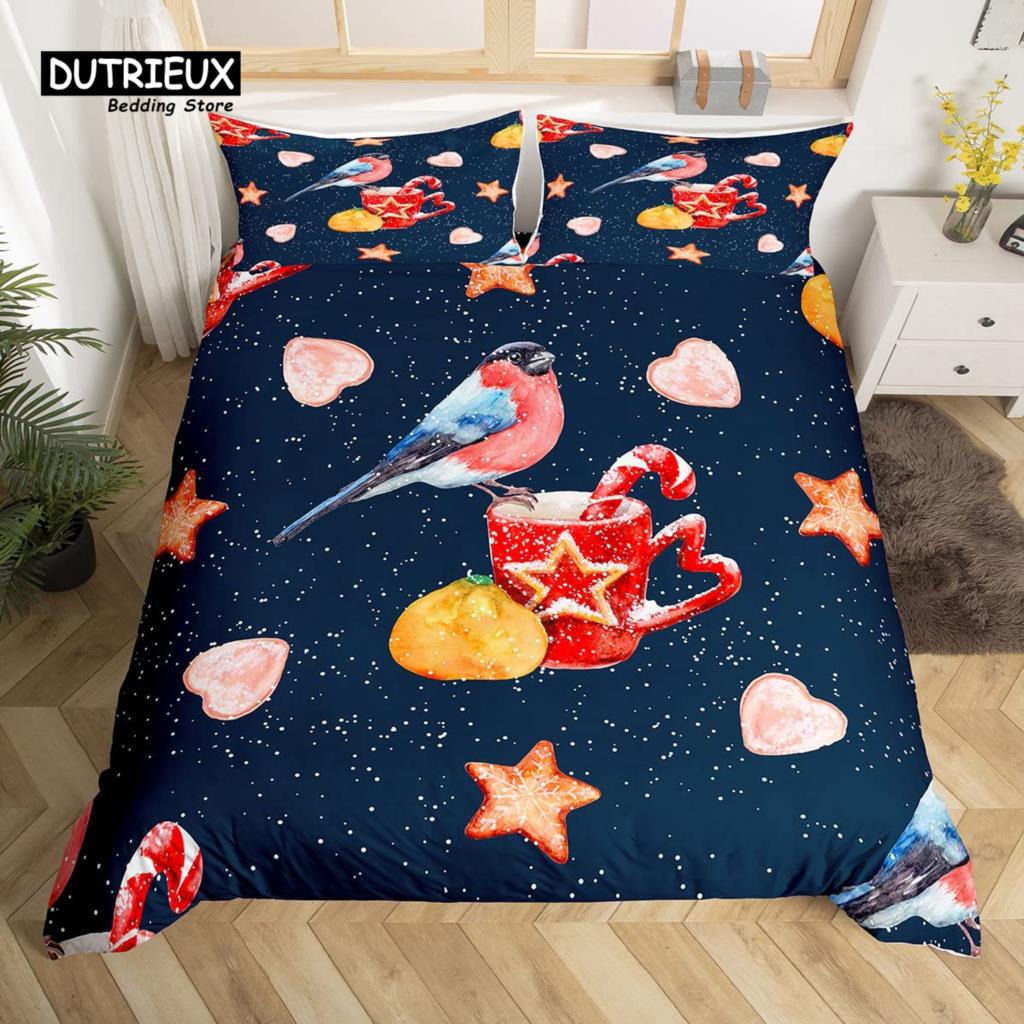 Boho Mandala Bedspread Cover Kit Hummingbird Bed Ensemble Cozy Microfiber Fabric Farmhouse Adorable Birds Comforter Cover Queen Dimension for Kids