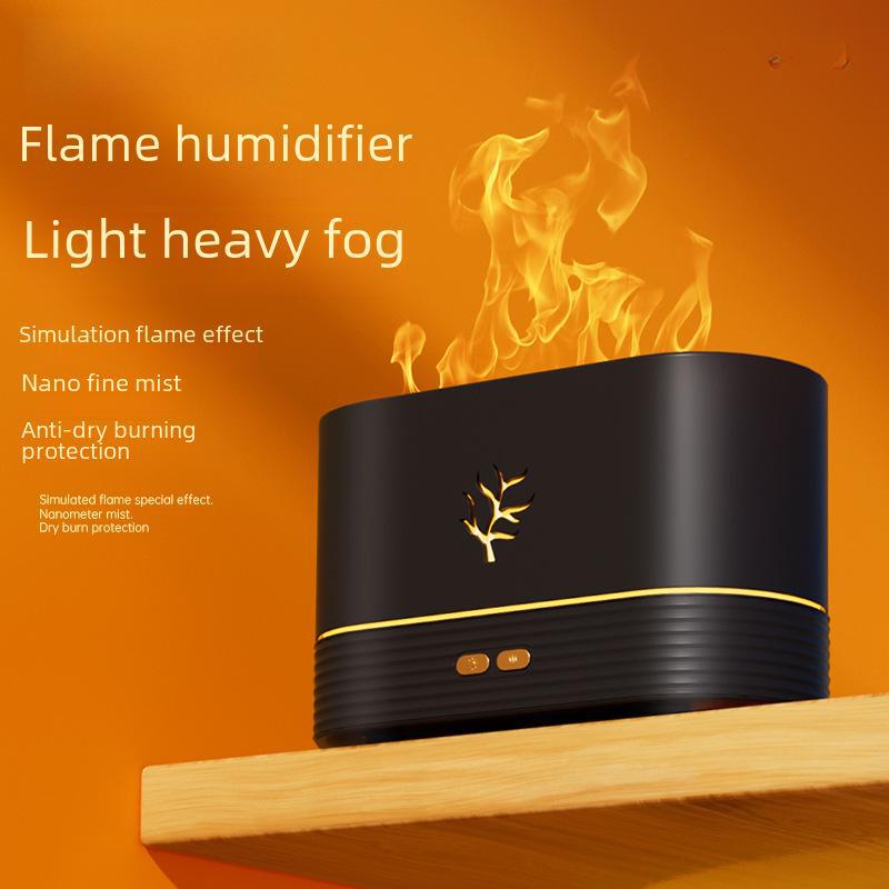 Colorful Flame Aromatherapy Machine: Essential Oil Diffuser & Humidifier