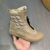Quality retro versatile snow boots soft-soled waterproof cotton shoes piled thickened warm high-top women's shoes