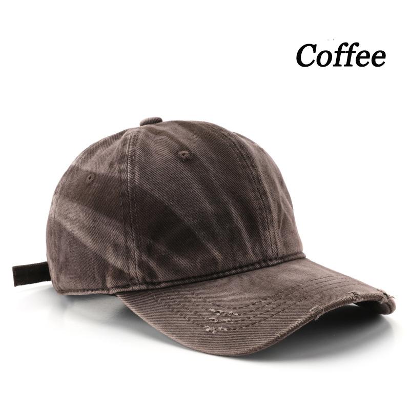 New Vintage Washed Tie-Dye Baseball Cap Unisex Distressed Y2K Style Sun Hats Men Women Spring Summer Outdoor Casual Streetwear