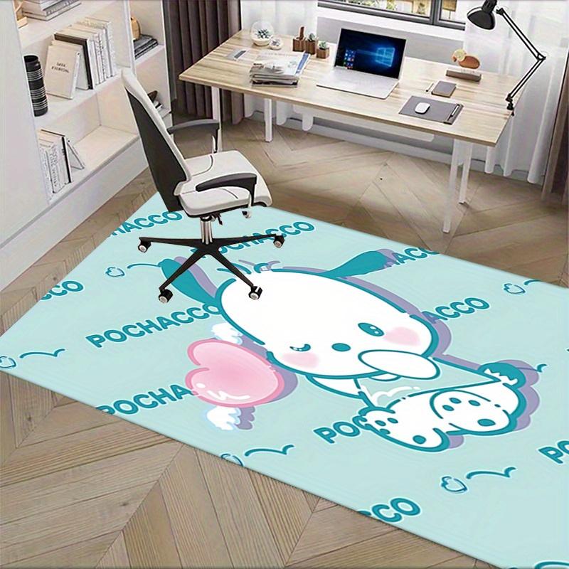 Office Rug Pochacco, Cute Anti-Slip Rug, Machine Washable for Living Room, Bedroom, Office, Multiple Sizes, Bedroom Mat, Decorative Mat, Durable Mat,