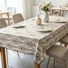 Dining Kitchen Party Decor Simple Design Cotton Linen Rectangle Soft Washable Table Cloth