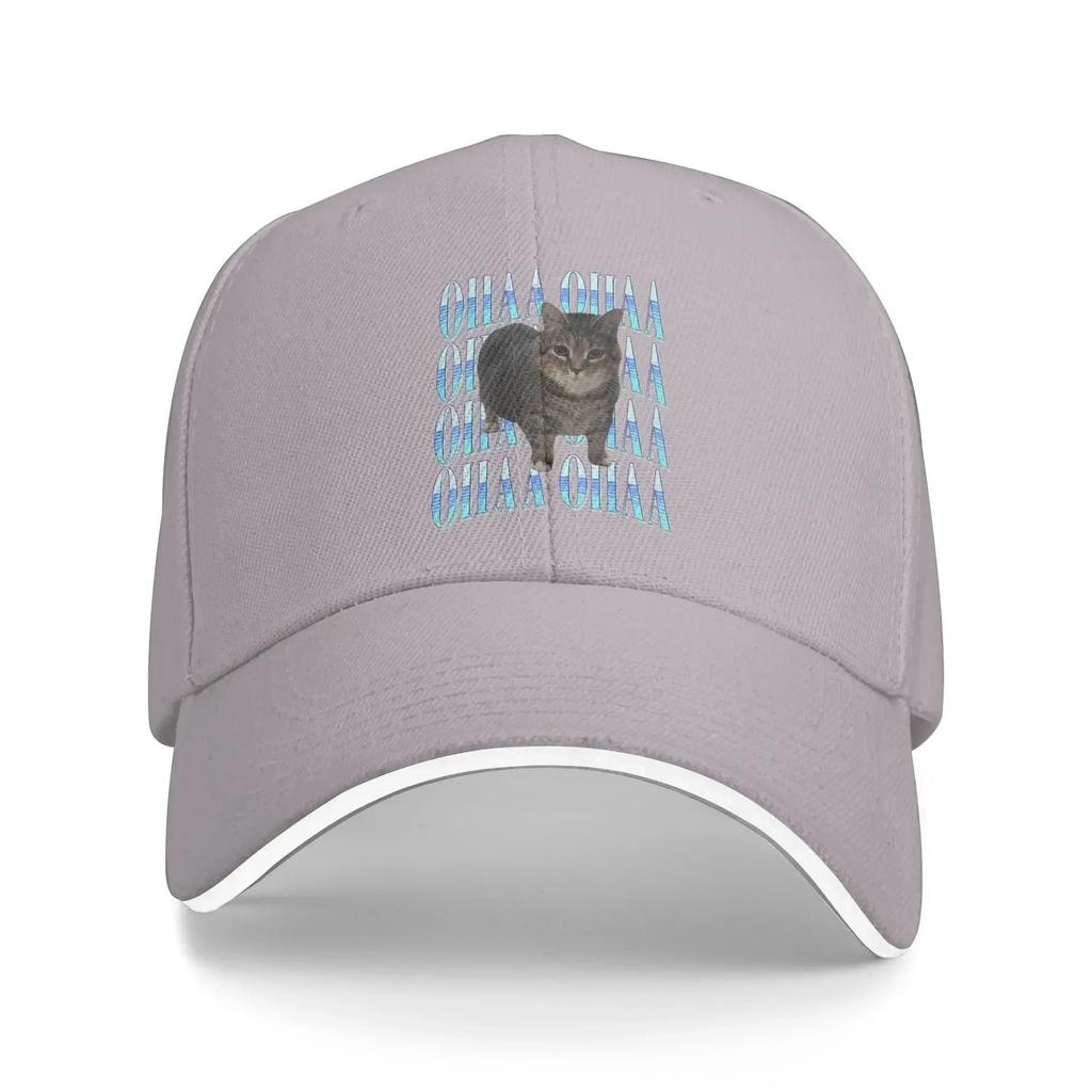 Funny OIIAA OIIAA Spinning Meme Cat Cap For Unisex Women Cool Baseball Cap Snapback Hat Golf Headewear Adjustable