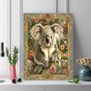Koala and flowers Pattern  3pcs 100% Round Full Drill 5D DIY Diamond Painting Embroidery Cross Stitch Rhinestone Décor