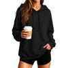 Unisex Hoodie Color Long Sleeve Loose Fit Plus Size Casual Pullover