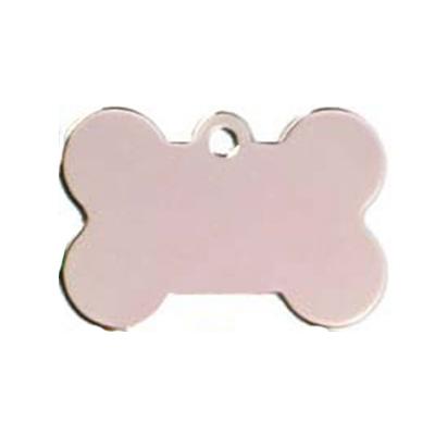 Cheap Multicolor Aluminum Dog Collar Tags Custom Logo Bone Shape Features Lights Solid Pattern Material