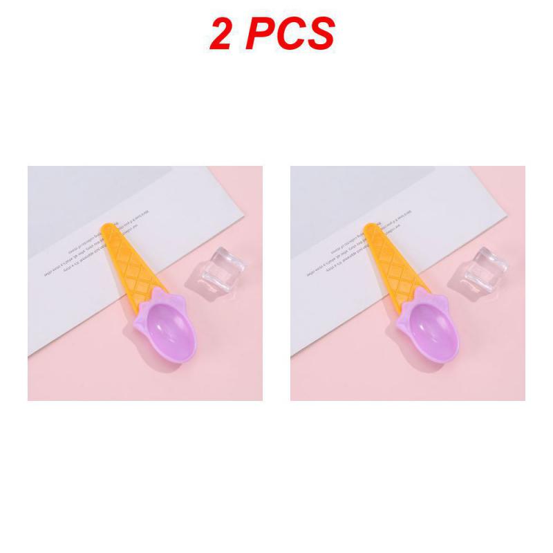 2/4PCS Plastic Bowl Great For Ice Cream Party Reusable Kids Cake Plastic Scoop Ice Cream Accessories Dessert Scoop Tableware