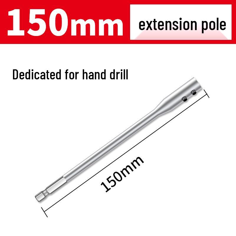 Ruiqi Hex Shank Four-Edge Wood Drill Bit for Door Lock and Drawer Hole Cutting