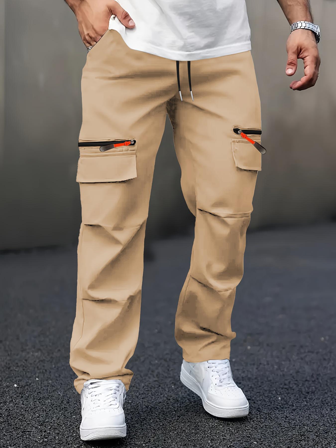 

Men s Spring/Autumn Loose Fit Casual Jogging Work Pants Extra Large хакі