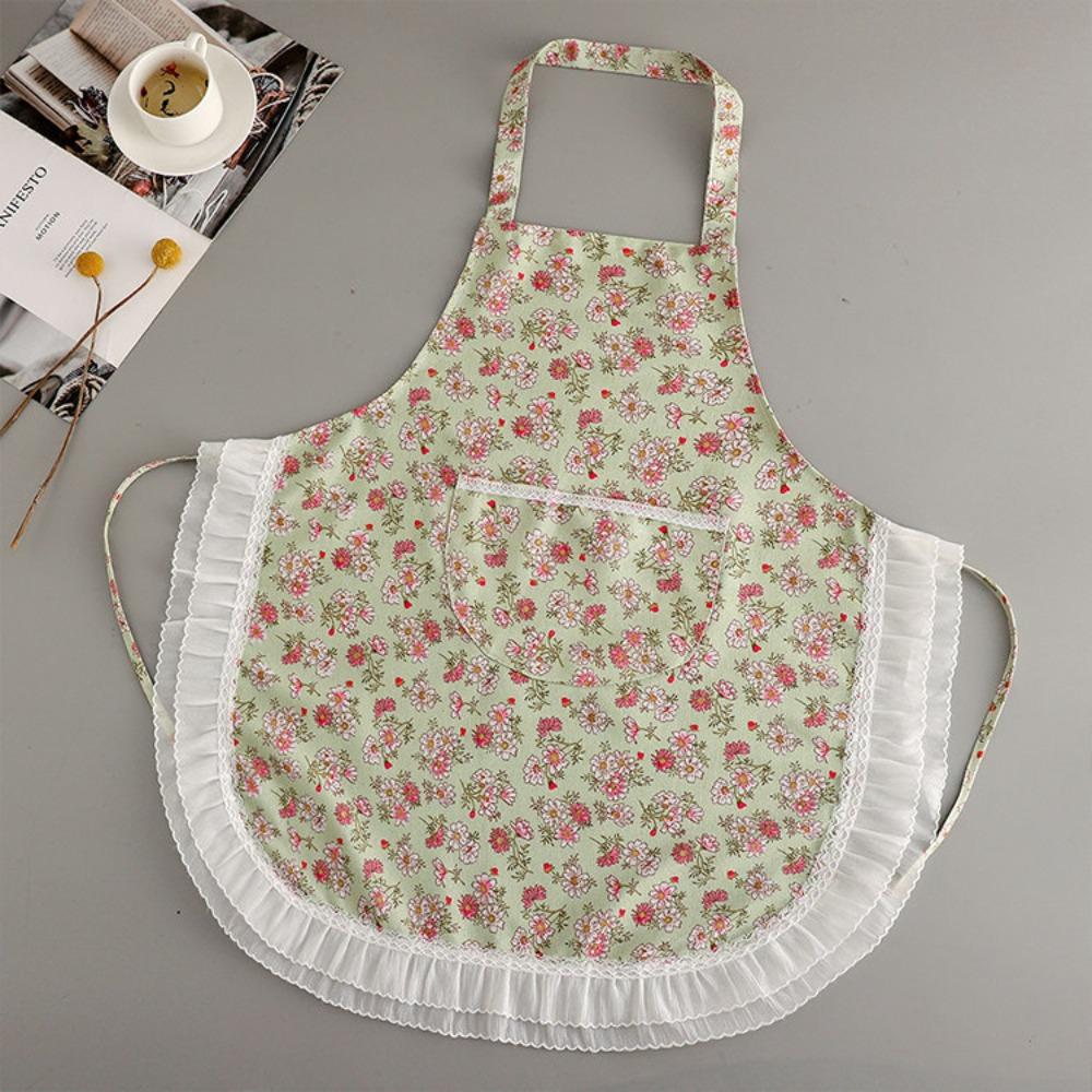 Wear Resistant Kitchen Apron Stain Resistant Cooking Apron Neck Hanging Apron Restaurant Style 3