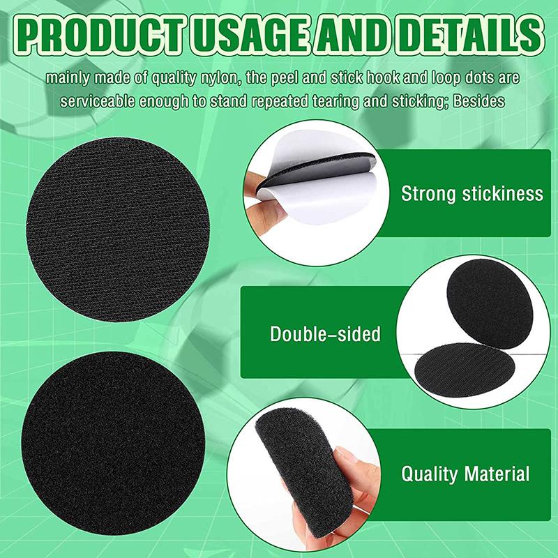 5/10Pais Self Adhesive Hook and Loop Dots Fastener Tape Nylon Sticker Pads Wall Mounting Tape Round Coins DIY Hook Loop Adhesivo