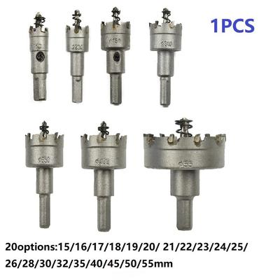 Versatile Carbide Tip Drill Bits Set for Stainless Steel 15 55mm Diameter