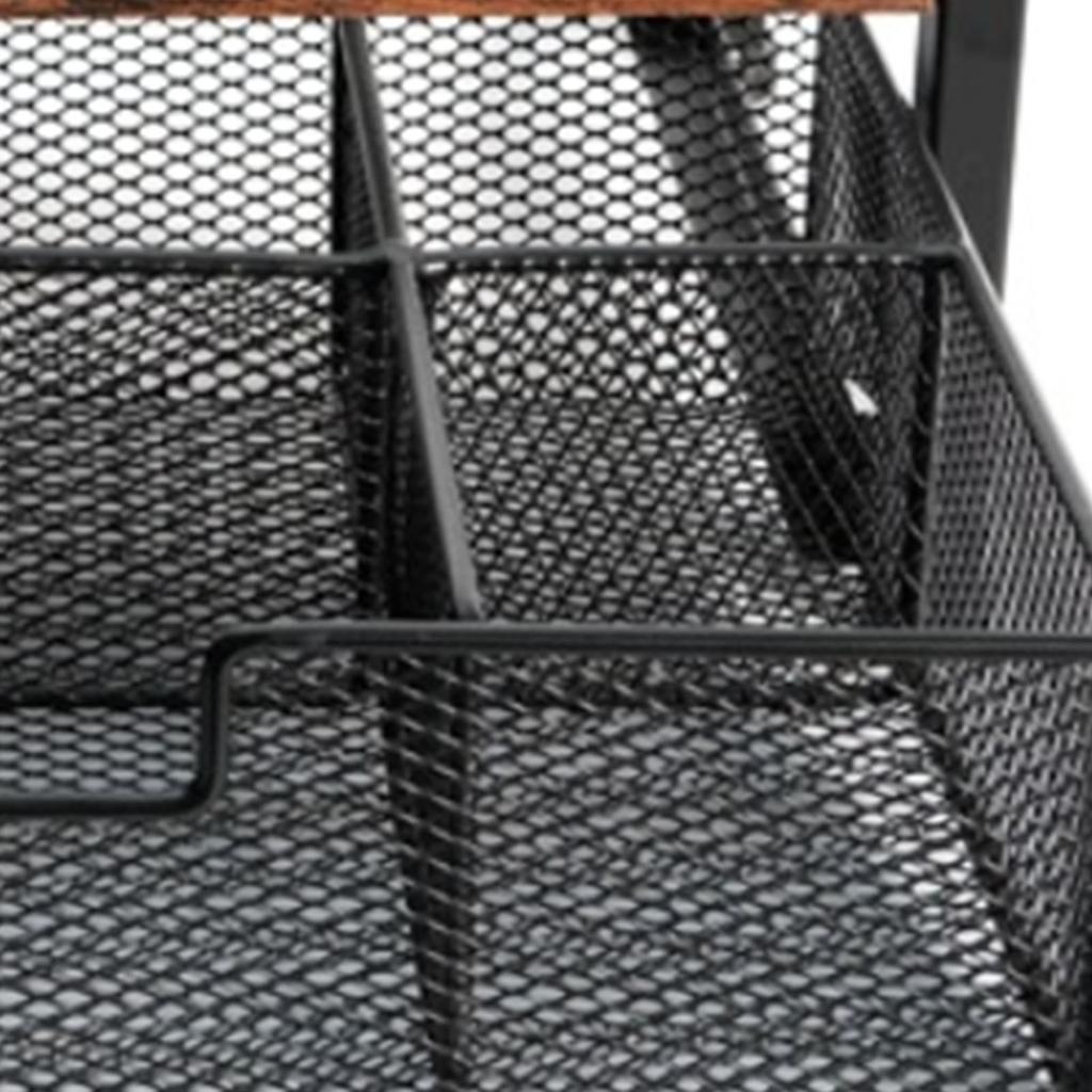 Tea Bag Organizer Holder with 8 Compartments Storage Drawer Tea Station Chest Display Container Box for Countertop
