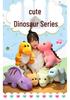 Entzückendes Dinosaurier-Stofftier: Tyrannosaurus Rex, Triceratops, Velociraptor Kinderkissenpuppe