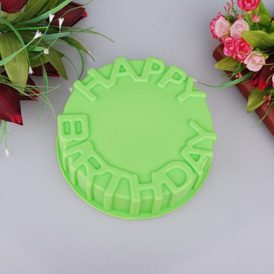 Happy Birthday DIY Cake Mold Simple Operate Silicone Baking Mold Kitchen Tools