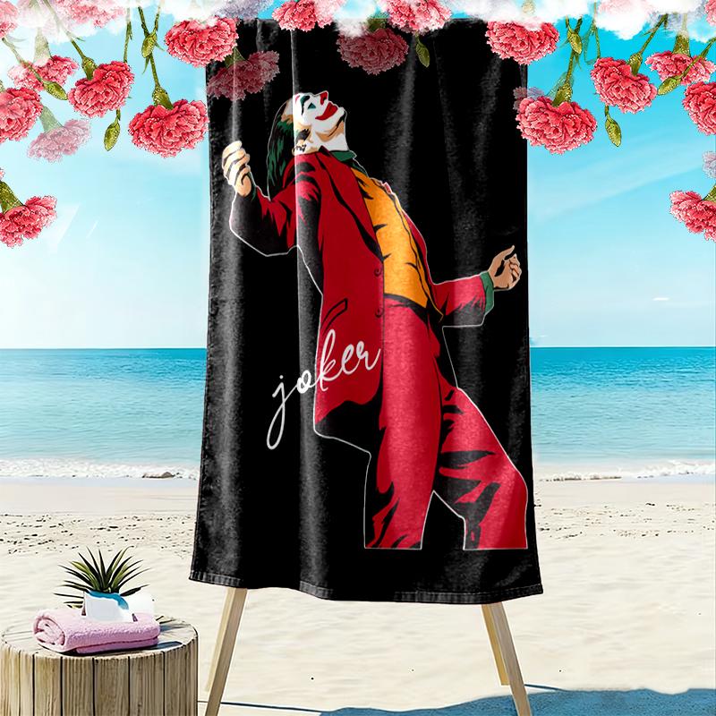 1pc JOKER Beach Towel, A Vibrant Beach Towel Suitable for Outdoor Activities, Camping, Hiking
