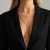 Cross-Border Five-Pointed Star Pendant Necklace with Detachable Layered Y-Clavicle Chain