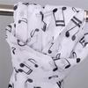 New Fashion Scarf Scarf Scarf Music Note Printed Shawl Women's Soft Chiffon Scarf Travel Photo Versatile And Wearable