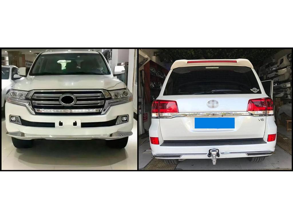 Toyota Land Cruiser 2016-2021 Front & Rear Body Kit for LC200 Bumper Modification