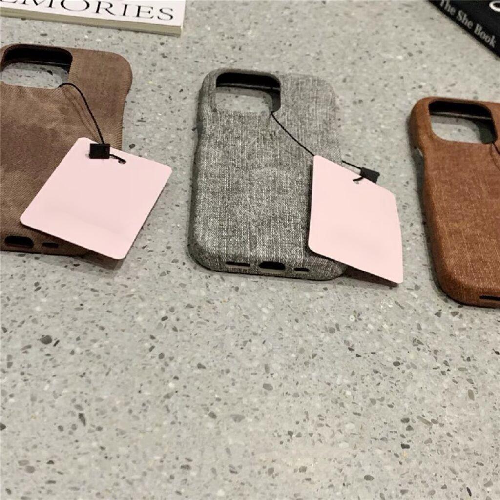 Denim Phone Case for Apple iPhone-Denim Tone Rugged PC Silicone Drop-Resistant Anti-Drop Phone Cover for Iphone15/14/13/12/Pro/Pro Max