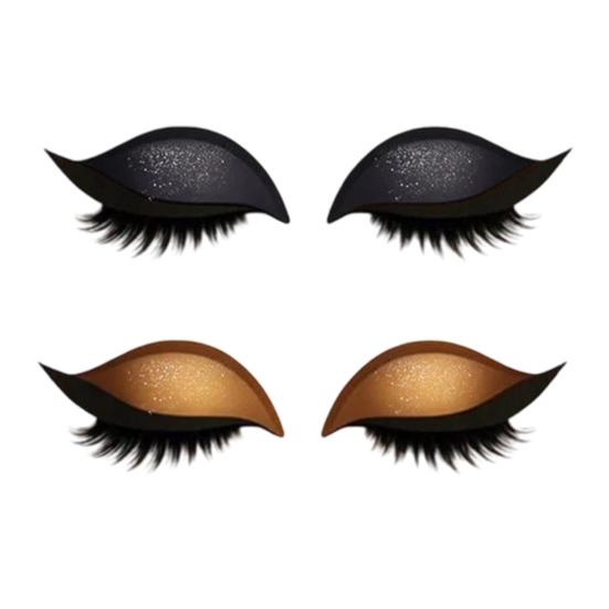 2 Líné samolepky Oční stíny Pár řas Opakovaně použitelné Samolepky pro líčení očí