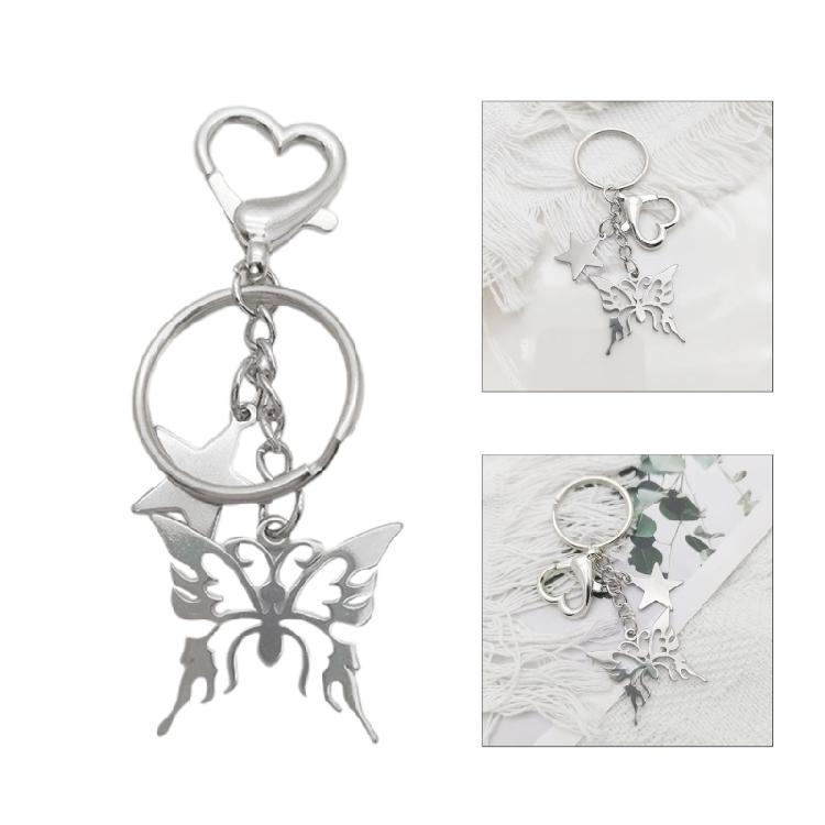 Butterflies Star Keychain Fashion Pendant Vintage Aesthetic Accessories Gift