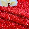 1 pz. Runner da tavolo con paillettes iridescenti glitterate, decorazione morbida per tavolo da pranzo per matrimonio, compleanno, festa, 30x183 cm.