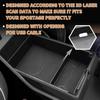 TripleAliners For Sportage  2024 2025 Center Console Organizer With Leather Trim Console Storage Box Ert Tray Compatible With Kia Sportage  NQ5