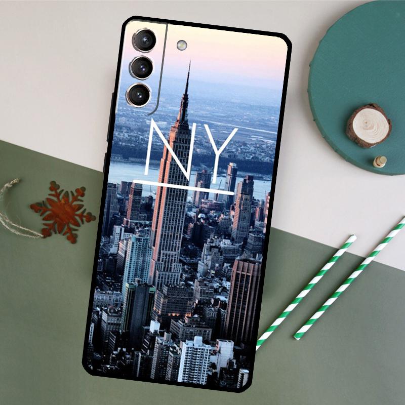 New York City Phone Case For Samsung Galaxy S26 S24 Ultra S20 S21 S22 S23 S25 Plus S10 S25 FE Back Cover