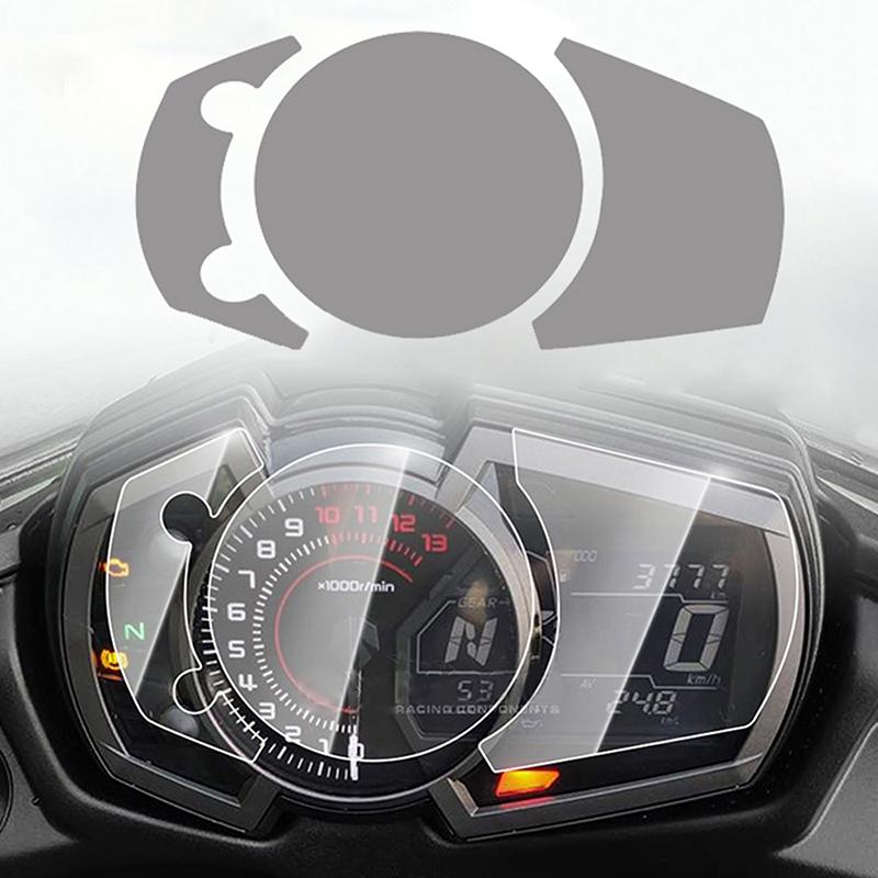 TPU Instrument Screen Protector Film for Kawasaki Ninja 400 650 Z1000SX, Anti-Scratch Motorcycle Dashboard Protection Guard for Riding
