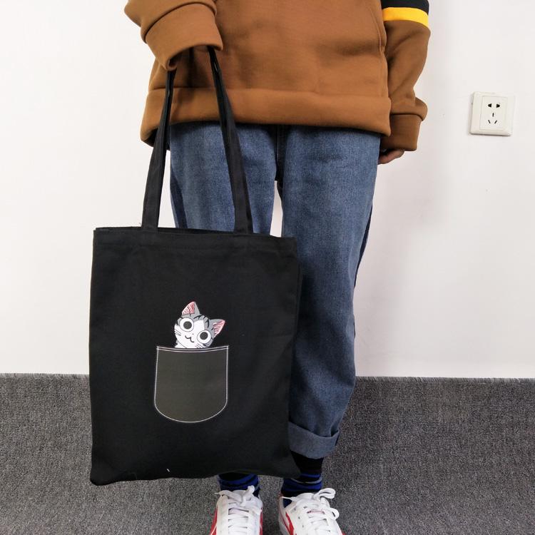 Kleine frische literarische Tasche Damentaschen dunkler Wind Umhängetaschen Studenten Schultaschen neue Handheld-Leinwandtaschen