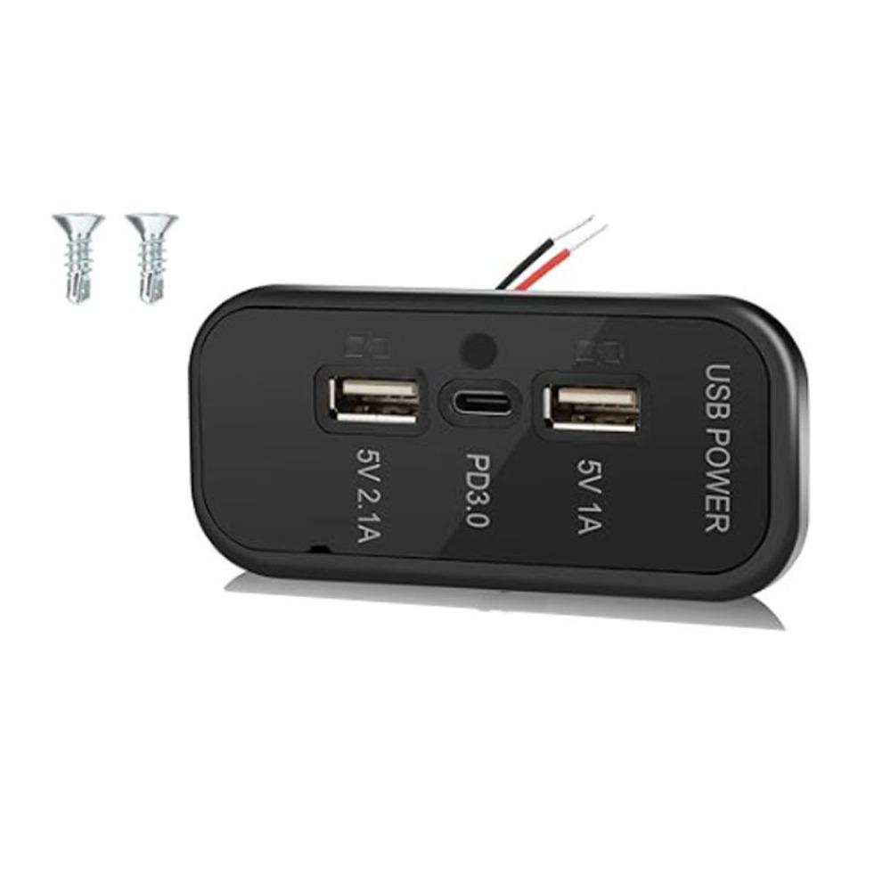 18W USB C USB Outlet Dual USB A USB Charger Panel Professional Fast Charger Socket Marine