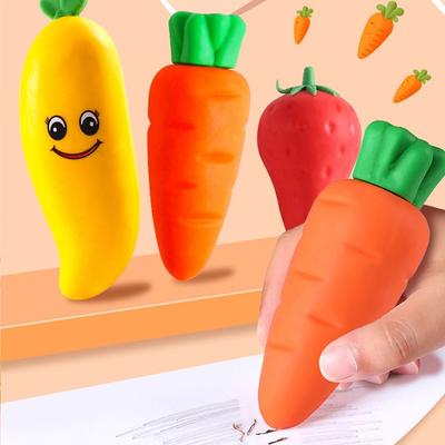 Sketch Wiping Erasers Big Fruit Erasers Soft Pencil Erasers Students Stationery Correction Supplies